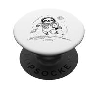 Felice Bradipo Astronauta Space Explorer Cosmic Journey PopSockets PopGrip Adesivo