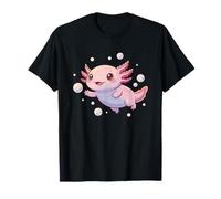 Felice Carino Axolotl con Bolle Kawaii Acquatico Maglietta