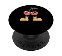 Felice Cherry Boots Smile Cartoon Design PopSockets PopGrip Adesivo