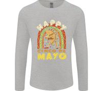 Felice Cinco De Mayo Giorno Messico Uomo Manica Lunga T-Shirt