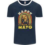 Felice Cinco De Mayo Giorno Messico Uomo Ringer T-Shirt FotL