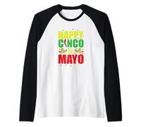 Felice Cinco de Mayo Messico America Vacanze Maglia con Maniche Raglan