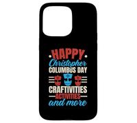 Felice Columbus Day USA Navigator Nave Cristoforo Colombo Custodia per iPhone 15 Pro Max