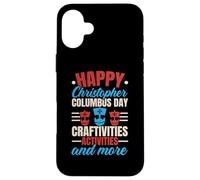 Felice Columbus Day USA Navigator Nave Cristoforo Colombo Custodia per iPhone 16 Plus