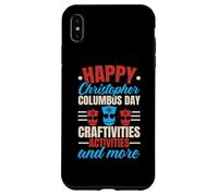 Felice Columbus Day USA Navigator Nave Cristoforo Colombo Custodia per iPhone XS Max