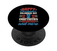 Felice Columbus Day USA Navigator Nave Cristoforo Colombo PopSockets PopGrip Adesivo