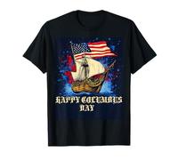 Felice Columbus Day Vintage Maglietta