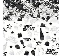 Felice Confetti, 1,6 oz Argento Torta Palloncino Stella Calice Bottiglia Confetti per Felice Partito Decorazioni Ragazzi Ragazze Bambini Donne Uomini Tavolo Decorazioni |