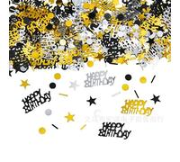 Felice Confetti, 1,6 Oz Oro Argento Torta Palloncino Stella Calice Bottiglia Glitter Confetti per Felice Partito Decorazioni Ragazzi Ragazze Bambini Donne Uomini