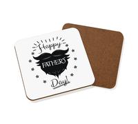 Felice di Padre Giorno Barba Sottobicchiere - Divertente Papà Scherzo