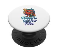 Felice di vedere il tuo volto Apprezzamento insegnante studente PopSockets PopGrip Adesivo
