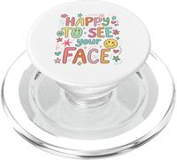 Felice di vedere il tuo volto insegnante disegnato a mano scarabocchio variopinto PopSockets PopGrip per MagSafe