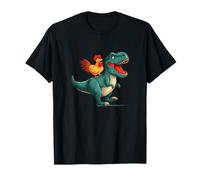 Felice Dinosauro Pollo Look Maglietta