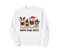 Felice Dowl Irats Divertente Bulldog Francese Felpa