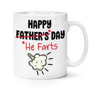Felice Egli Farts di Padre Giorno 284ml Tazza Papà Scherzo Divertente Del Mondo