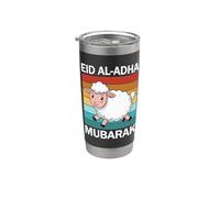 Felice Eid Mubarak Bambino Ragazzi Ragazze Eid Al Adha Pecora Felice Eid Bicchiere termico in acciaio inox doppia parete