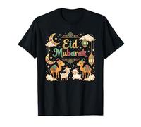 Felice Eid Mubarak per i Bambini Musulmani Eid al Fitr/al Adha Boys Maglietta