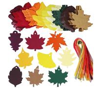 Felice etichette del Ringraziamento - Etichette di carta a foglia di acero rustica con corda di canapa naturale, eleganti tag regalo stagionali | Tag multiuso per, artigianato per le vacanz