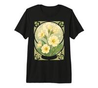 Felice Febbraio Compleanno Primula Fiori Maglietta Premium