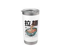 Felice Giapponese Tagliatelle Ramen Ciotola Kawaii Giappone Anime Ramen Bicchiere termico in acciaio inox doppia parete