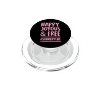 Felice Gioioso E Libero Sobrietà Vita Inspirational Mantra PopSockets PopGrip per MagSafe