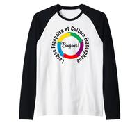Felice Giornata della Lingua Francese È Un Buon Giorno per Imparare Il Francese Maglia con Maniche Raglan