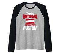 Felice Giornata Nazionale 26 Ottobre Austria Maglia con Maniche Raglan