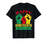 Felice Giugno 19 Giugno 1865 African American Black Pride Maglietta