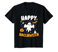 Felice Halloween Costume Vestiti Zucca Fantasma Bambini Adolescenti Maglietta, Bambini, Nero, 2 Anni