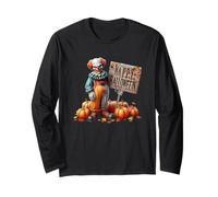 Felice Halloween Creepy Clown Segno Maglia a Manica