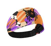 Felice Halloween zucca ragno raffreddamento panno fasce elastiche per la testa per le donne per trucco trucco lavaggio viso tennis