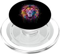Felice Holi Testa di Leone Holi Festival Di Colori Indiano PopSockets PopGrip per MagSafe