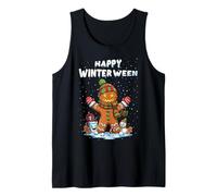 Felice Inverno Halloween Natale Creepy Snow Man Canotta