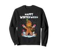 Felice Inverno Halloween Natale Creepy Snow Man Felpa