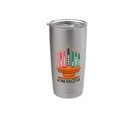 Felice Kwanzaa, I sette presidi Nguzo Saba Kwanzaa Bicchiere termico in acciaio inox doppia parete