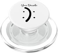 Felice o triste decidi sorriso accigliato divertente per uomini donne PopSockets PopGrip per MagSafe