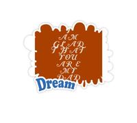 Felice Padre papà Eccitation Grow Adesivi Citazione Sogno Decalcomanie in Vinile