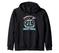 Felice Pi Day Matematica Insegnante Matematica Irrazionale Pi Simbolo Felpa con Cappuccio