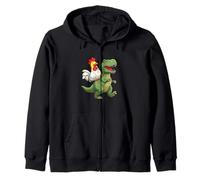 Felice Pollo con Amicizia Costume Dinosauro Felpa con Cappuccio