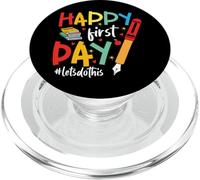 Felice primo giorno di scuola - insegnante colorato torna a scuola PopSockets PopGrip per MagSafe
