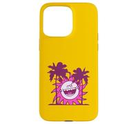 Felice Ridere Sole Dietro 2 Palme Vacanza Fumetto Fumetto Divertimento Custodia per iPhone 15 Pro Max