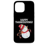 Felice Ringraziamento Pupazzo di Neve Famiglia Custodia per iPhone 13 Pro Max