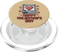Felice San Valentino Pixel Gamer Cuore PopSockets PopGrip per MagSafe