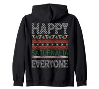Felice Saturnalia Tutti Saturno Inverno Buon Natale Brutto Felpa con Cappuccio