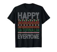 Felice Saturnalia Tutti Saturno Inverno Buon Natale Brutto Maglietta