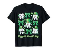Felice St Patricks Day Dentista Dente Saint Paddys Dental Uomini Maglietta
