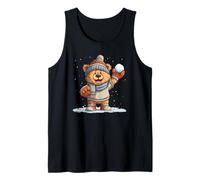 Felice Teddy Bear in Snowball Fight Canotta