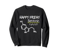 Felice Venerdì Serotonina Molecola Divertente Chimica Scienza Felpa