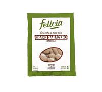Felicia, Gnocchi di Riso con Grano Saraceno Integrale, Senza Glutine, Gusto Rustico, Confezione da 2x200g