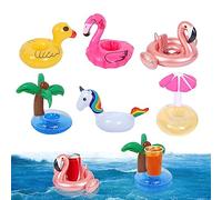 Feliciay 6 portabottiglie gonfiabili, portabicchieri per piscina, gonfiabili, per feste in spiaggia, per bambini, famiglia, piscina, feste (animali)